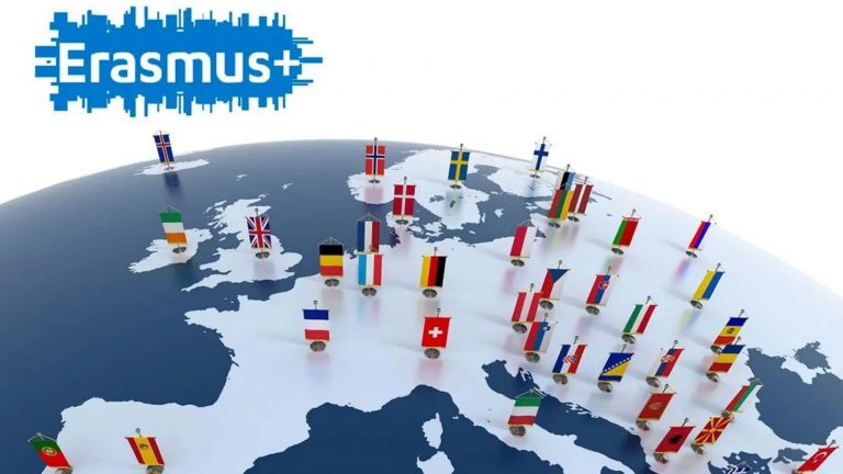 Erasmus + map